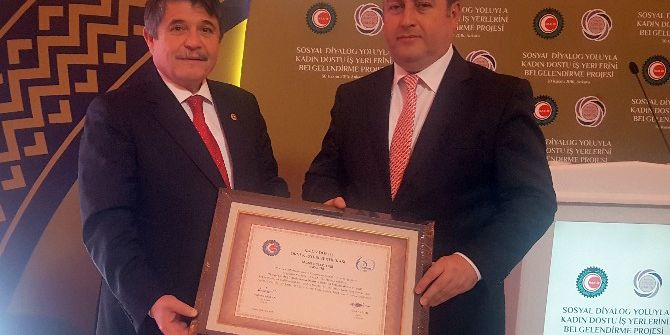 Talas Belediyesi’ne Kadın Dostu İş Yeri Ödülü