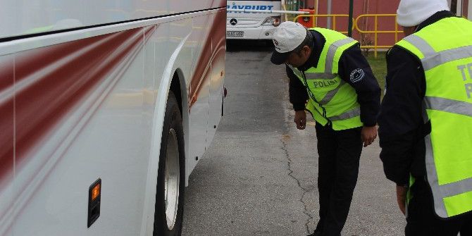 Otogarda Kış Lastiği Denetimi