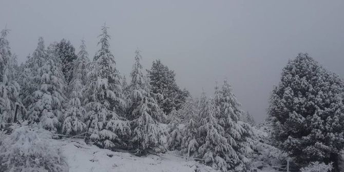 Anamur’un Yaylalarına Mevsimin İlk Karı Yağdı