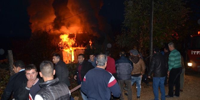 Aladağ’daki Evde Yangını Korkuttu