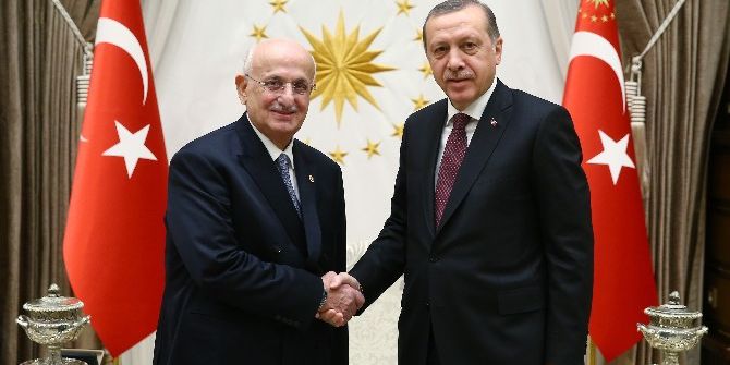 Cumhurbaşkanı Erdoğan, Meclis Başkanı Kahraman’ı Kabul Etti