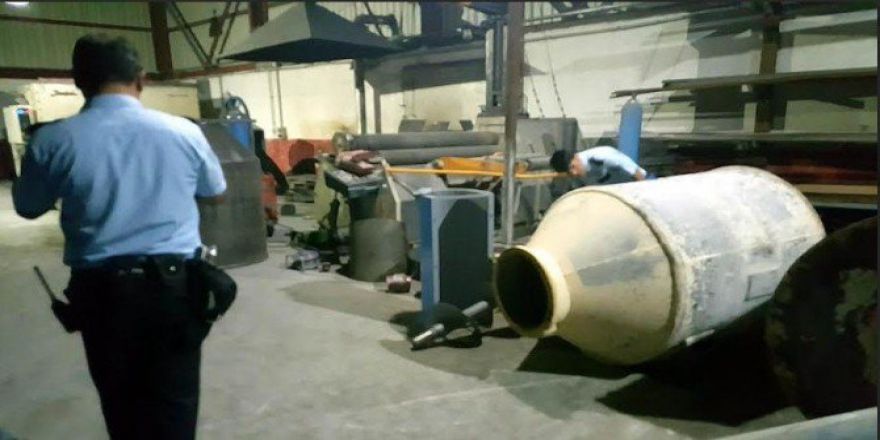 2 Tonluk Kazan İşçinin Ayağına Düştü