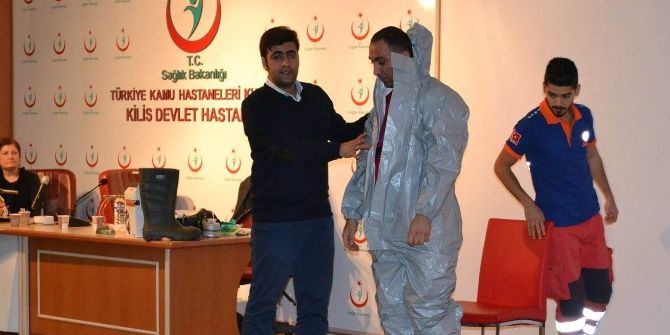 Kilis’te Sağlık Personeline Kbrn Eğitimi Verildi