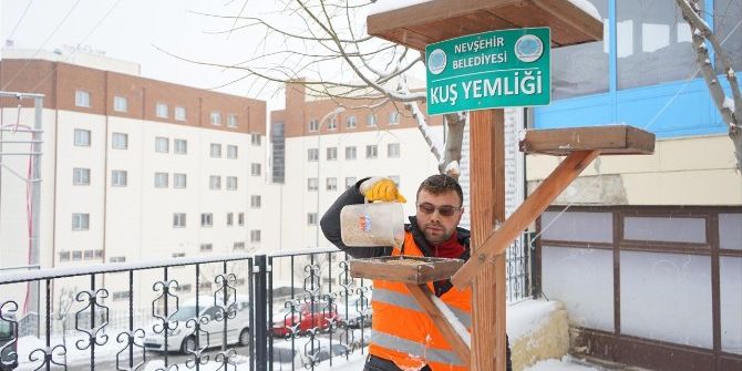 Nevşehir’de Kuşlar Aç Kalmayacak