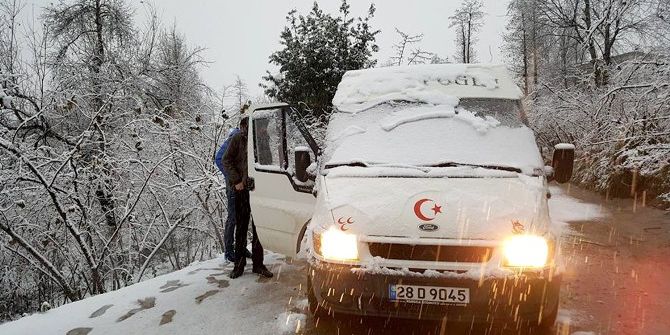 Giresun’da 66 Köy Yolu Kar Nedeniyle Ulaşıma Kapandı