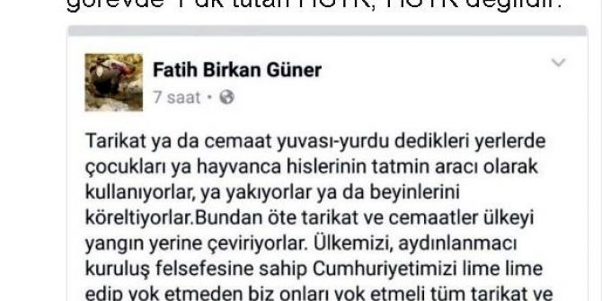 Şamil Tayyar’dan Adalat Komisyonu Başkanı Hakan Birkan Güner’e Tepki