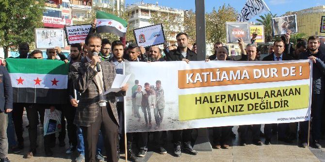 Halep’te Öldürülen Müslümanlar İçin Gıyabi Cenaze Namazı Kılındı