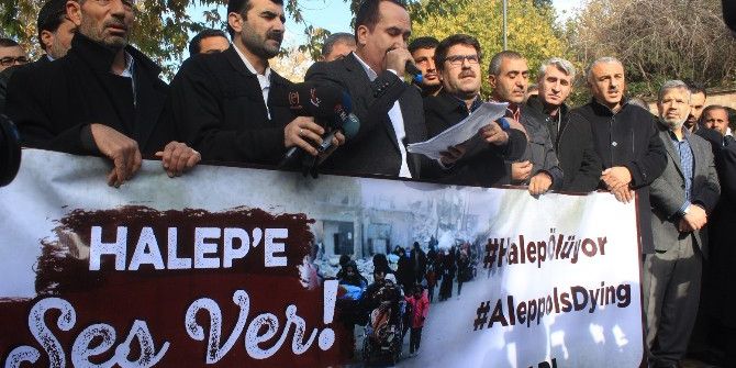 Şanlıurfa’da Stk’lar Halep’te Yaşanan İnsanlık Dramına Dikkat Çekti