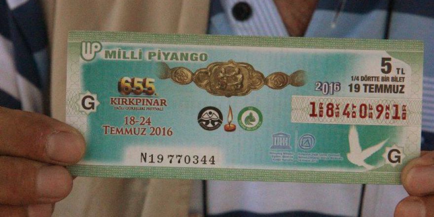 Kırkpınar Teması Mili Piyango Biletlerinde