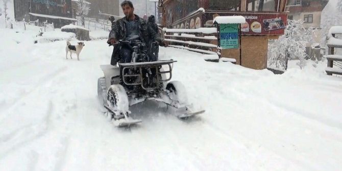 Rizeli Kendi Kar Jet-skisini Kendisi Yaptı