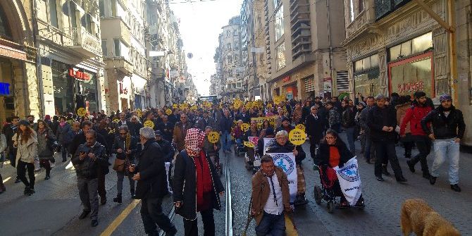 İstiklal Caddesi’nde "Dünya Engelliler Günü" Yürüyüşü