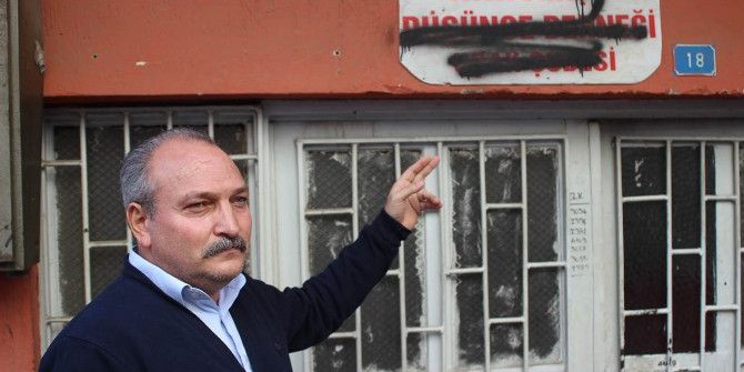 Add Uşak Şubesi Tabelasına Saldırı