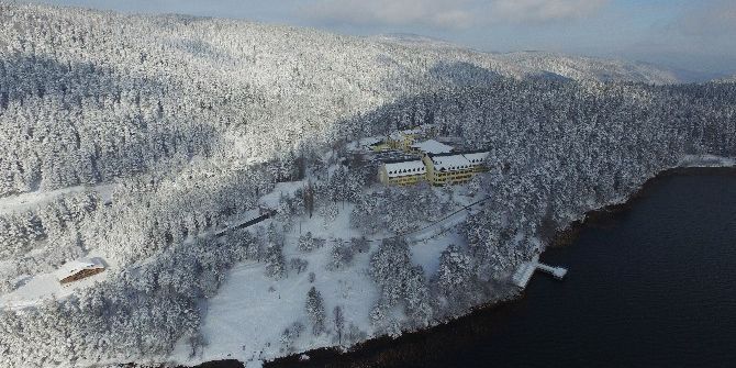 Abant Gölü’nün Havadan Görüntüsü Büyüledi