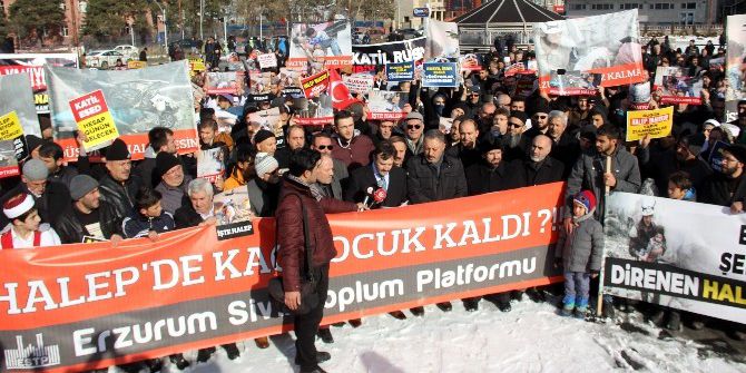 Erzurumlular Halep İçin Yürüdü