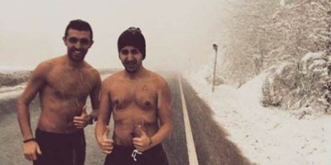 Bolu Dağında Eksi 5 Derece Sıcağa Meydan Okudular