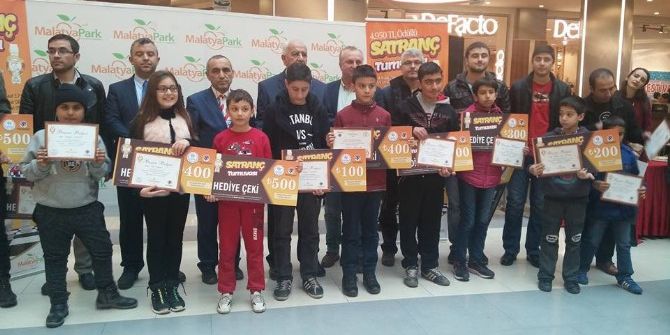 ‘Malatya Park Avm Satranç Turnuvası’ Sona Erdi