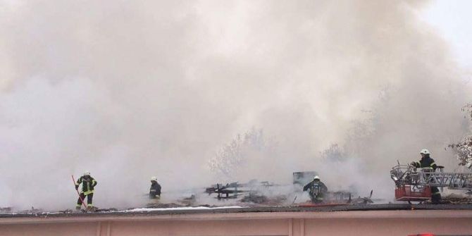 Askeri Restoranda Çıkan Yangın Korkuttu