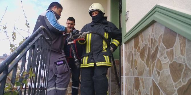 Mutfaktaki Aspiratör Patlayınca Yangın Çıktı