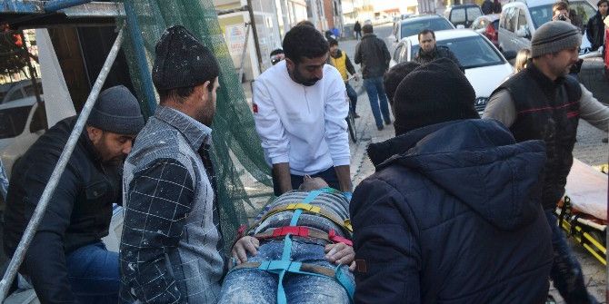 İskeleden Düşen İşçi Yaralandı