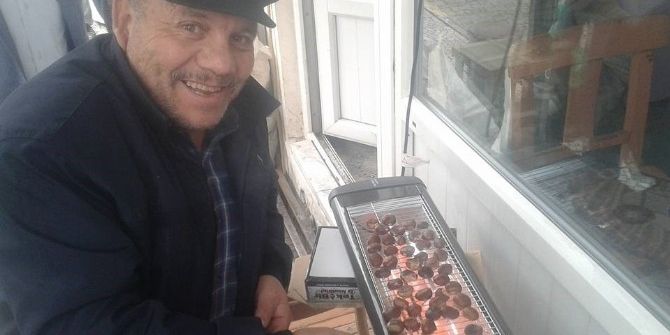 Elektrikli Isıtıcı Üzerinde Kestane Pişirdiler