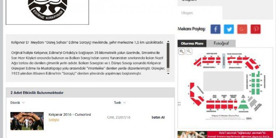 Biletix Edirne’de Bilet Satışına Başladı