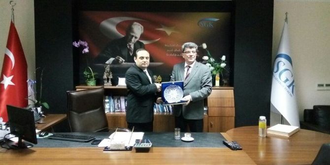 Başkan Yılmaz’dan Sgk Çanakkale Müdürüne Ziyaret