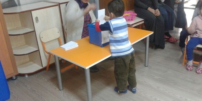 Anaokulunda Demokrasi Seçimi Yapıldı