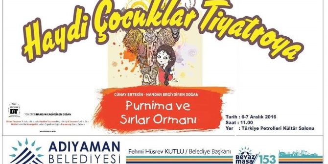 Adıyaman Belediyesinden Çocuklar İçin Tiyatro