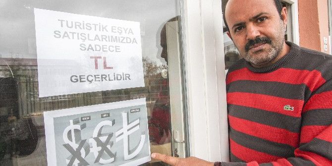 Turistik Eşya Satıcılarından Tl’ye Destek