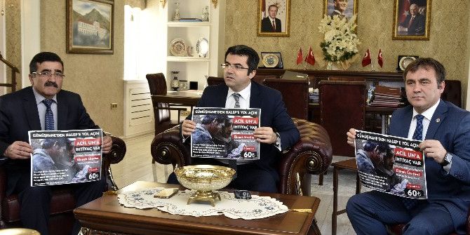 ‘Gümüşhane’den Halep’e Yol Açın’ Kampanyası Başladı