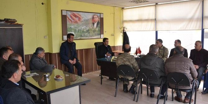 Kaymakam Dündar, Güvenlik Korucularının Taleplerini Dinledi