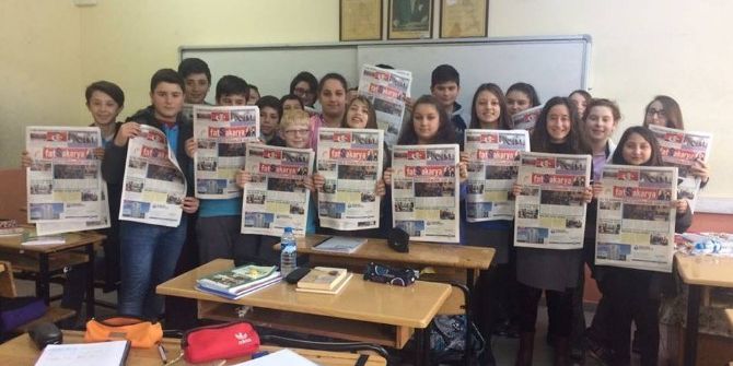 Öğrencilerden Okul Gazetesi