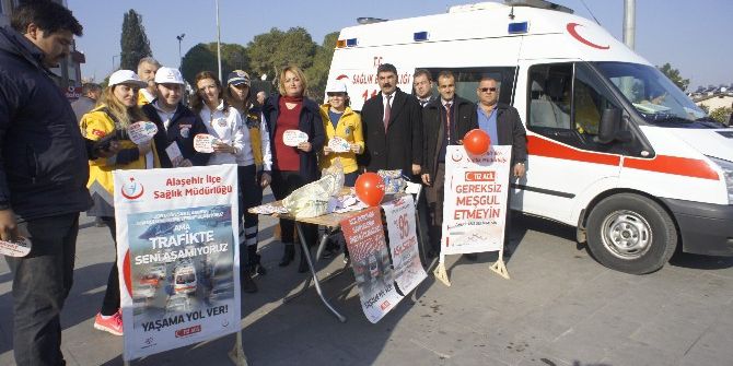 Alaşehir’de 112 Acil Sağlık Haftası Kutlaması