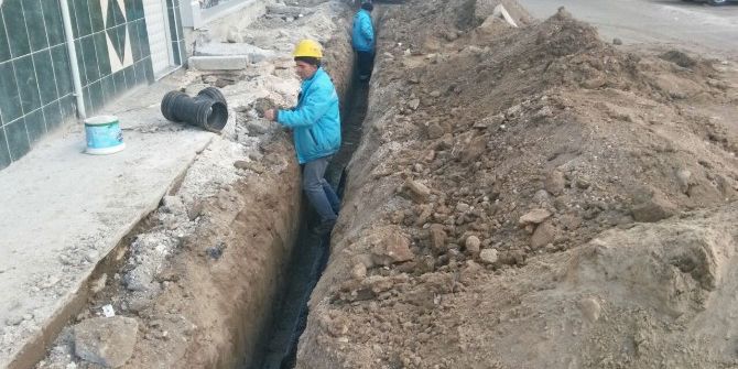 Saruhanlı Caddeleri Yağışlara Hazırlanıyor