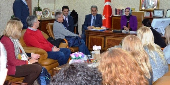 Bozüyük Fen Lisesi Erasmus Proje Ortaklarından İl Milli Eğitim Müdürü Durmuş’a Ziyaret