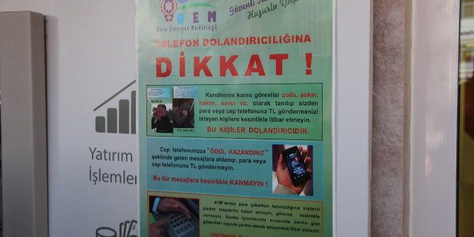 Bolu’da Polisler Dolandırıcılara Karşı Uyardılar