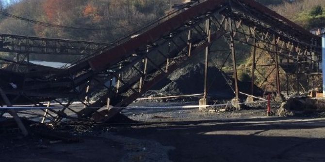 Maden Sahasındaki Kömür Bandı Çöktü