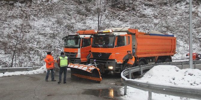 Bolu Dağı’nda Kar Yağışı Başladı