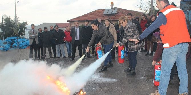 İl Sağlık Müdürlüğü’nde Yangın Tatbikatı Yapıldı