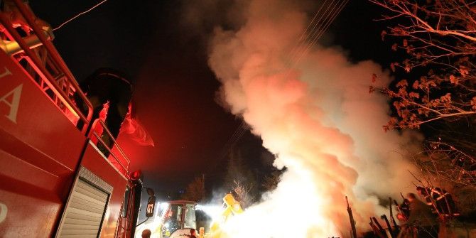 Odunluk Yangını Korkuttu