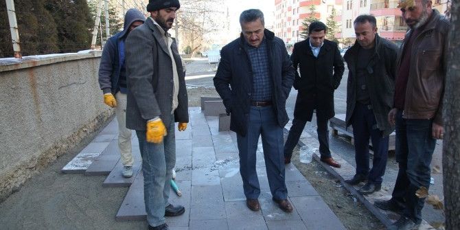 Seydişehir’de Kaldırım Çalışmalarına Başlandı