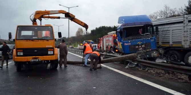 Tem Otoyolu’nda Tır Dehşeti