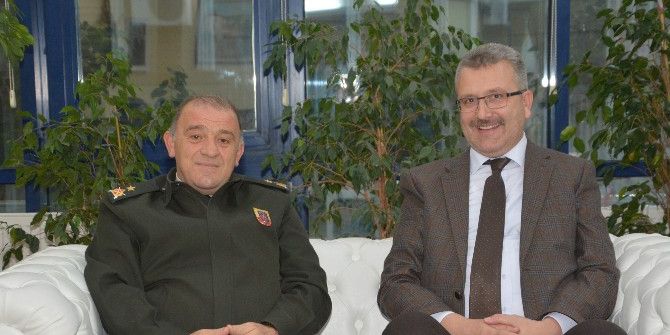 Tuğgeneral Hacıoğlu’ndan Başkan Özkan’a Ziyaret