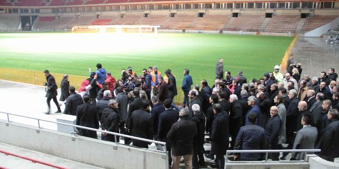 Bakan Kılıç Ve Tff Başkanı Demirören, Samsunspor’un Yeni Stadyumunu İnceledi