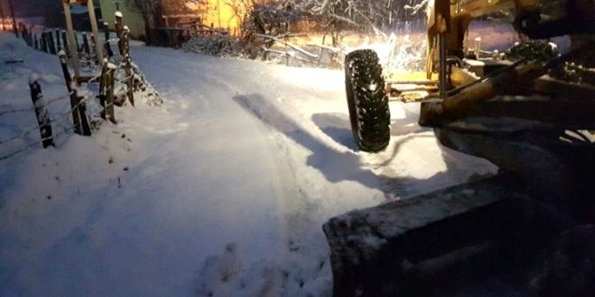 Bartın’ın Yüksek Kesimlerinde Kar Yağışı Etkili Oldu