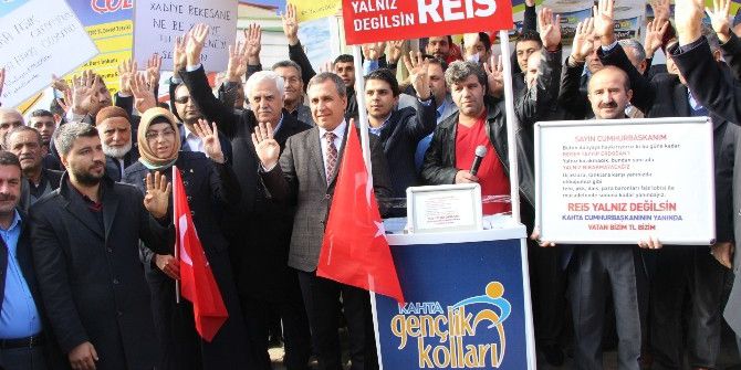 Kahta İlçesinden Cumhurbaşkanına Destek