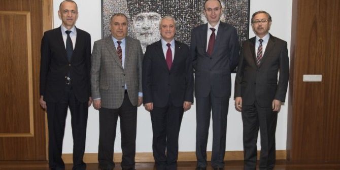 Tayini Çıkan Vali Yardımcıları Rektör Gündoğan’ı Ziyaret Etti