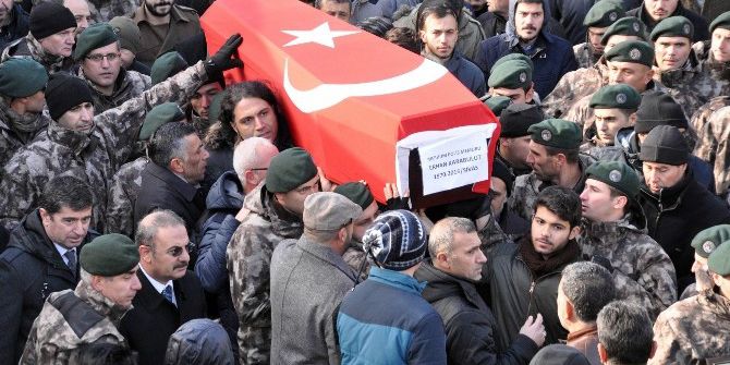 Kalp Krizinden Vefat Eden Özel Harekat Polisi Son Yolculuğuna Uğurlandı