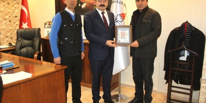 Abb’den Müdür Ceylani’ye Başarı Belgesi