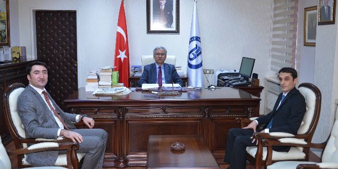 Kaymakamlardan Rektör Kaplan’a Veda Ziyareti